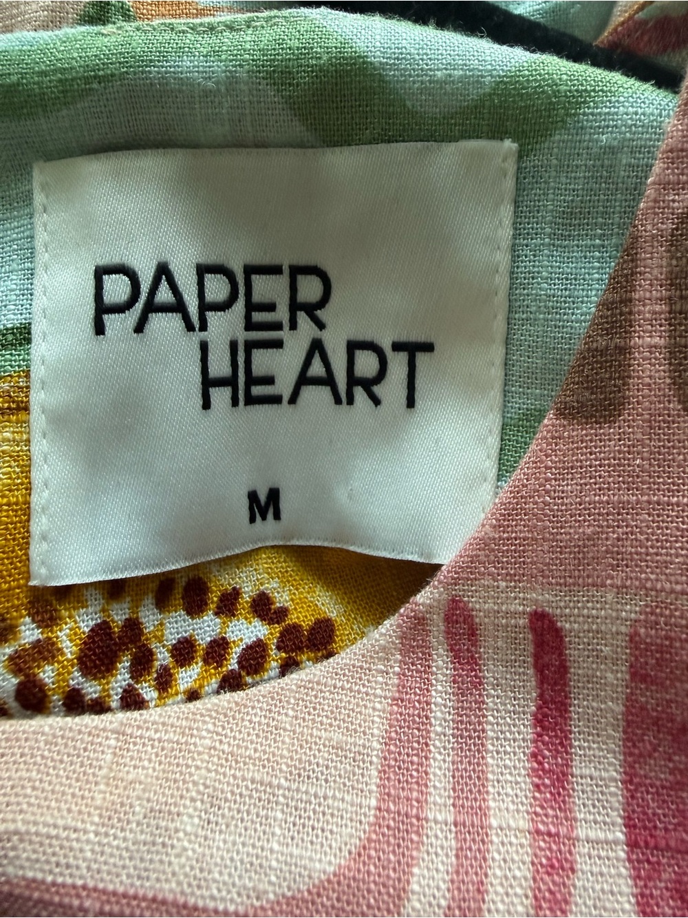 Anthropologie Paper Heart Linen Blend Sleeveless Shift Dress- M - Picture 5 of 6